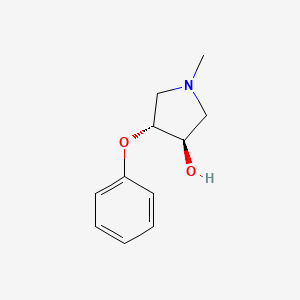 B8519591 (3R,4R)-1-Methyl-4-phenoxypyrrolidin-3-ol CAS No. 76783-63-6