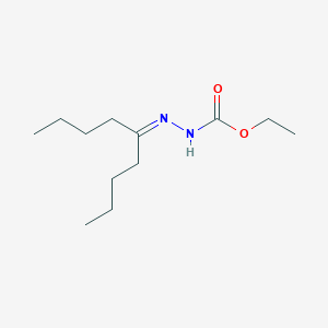 molecular formula C12H24N2O2 B085196 Carbazic acid, 3-(1-butylpentylidene)-, ethyl ester CAS No. 14702-40-0