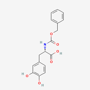 molecular formula C17H17NO6 B8519615 (2s)-2-{[(Benzyloxy)carbonyl]amino}-3-(3,4-dihydroxyphenyl)propanoic acid 