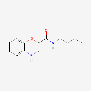 molecular formula C13H18N2O2 B8519622 N-butyl-3,4-dihydro-2H-1,4-benzoxazine-2-carboxamide 