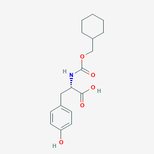 molecular formula C17H23NO5 B8519751 N-(cyclohexylmethoxycarbonyl)-tyrosine CAS No. 60142-59-8