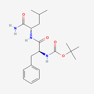 molecular formula C20H31N3O4 B8519858 N-(tert-Butoxycarbonyl)-L-phenylalanyl-L-leucinamide CAS No. 74257-73-1