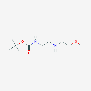 molecular formula C10H22N2O3 B8519875 tert-Butyl (2-((2-methoxyethyl)amino)ethyl)carbamate 