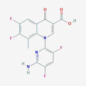 1-(6-Amino-3,5-difluoropyridin-2-YL)-6,7-difluoro-8-methyl-4-oxo-1,4-dihydroquinoline-3-carboxylic acid
