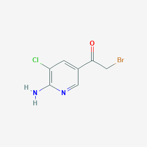 2-Amino-3-chloro-5-pyridyl bromomethyl ketone