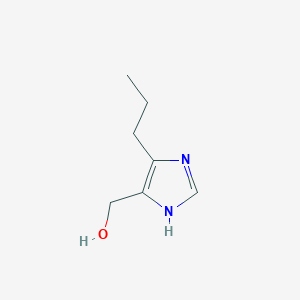 molecular formula C7H12N2O B8519960 5-propyl-1H-imidazole-4-methanol CAS No. 97749-51-4