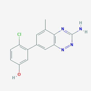 3-(3-Amino-5-methyl-benzo[1,2,4]triazin-7-yl)-4-chloro-phenol