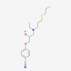 4-(3-{Ethyl[3-(propylsulfanyl)propyl]amino}-2-hydroxypropoxy)benzonitrile