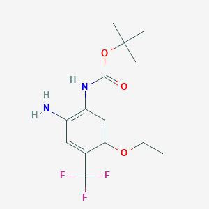 Carbamic acid,n-[2-amino-5-ethoxy-4-(trifluoromethyl)phenyl]-,1,1-dimethylethyl ester