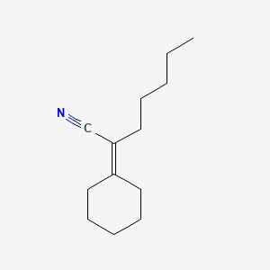 2-Cyclohexylideneheptanenitrile