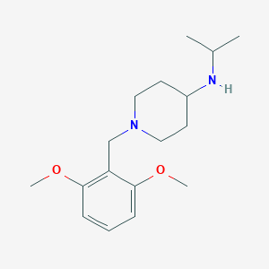 1-[(2,6-Dimethoxyphenyl)methyl]-N-(propan-2-yl)piperidin-4-amine