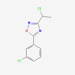 3-(1-Chloroethyl)-5-(3-chlorophenyl)-1,2,4-oxadiazole