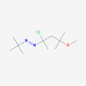 (E)-1-tert-Butyl-2-(2-chloro-4-methoxy-4-methylpentan-2-yl)diazene