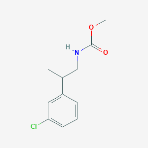 molecular formula C11H14ClNO2 B8520134 [2-(3-Chloro-phenyl)-propyl]-carbamic acid methyl ester 