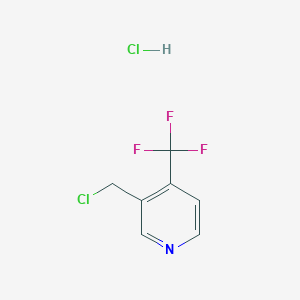molecular formula C7H6Cl2F3N B8520136 3-Chloromethyl-4-trifluoromethylpyridine hydrochloride 