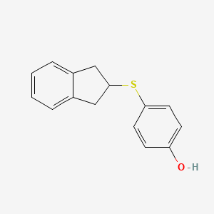 4-[(2,3-Dihydro-1H-inden-2-yl)sulfanyl]phenol