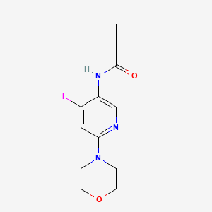 N-(4-iodo-6-morpholin-4-yl-pyridin-3-yl)-2,2-dimethyl-propionamide