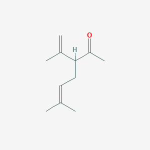 molecular formula C11H18O B8520224 6-Methyl-3-prop-1-en-2-ylhept-5-en-2-one CAS No. 26533-38-0