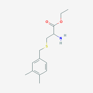 Ethyl 2-amino-3-[(3,4-dimethylphenyl)methylsulfanyl]propanoate