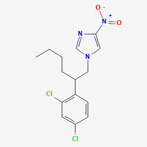 1-[2-(2,4-Dichlorophenyl)hexyl]-4-nitro-1H-imidazole