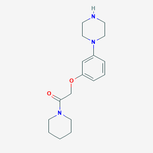 2-(3-(Piperazin-1-yl)phenoxy)-1-(piperidin-1-yl)ethanone