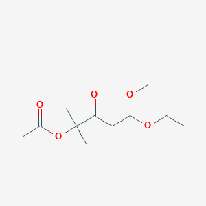 Acetic acid 4,4-diethoxy-1,1-dimethyl-2-oxobutyl ester