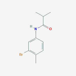 molecular formula C11H14BrNO B8520391 N-(3-Bromo-4-methylphenyl)-2-methylpropanamide 