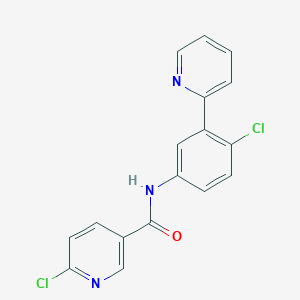 6-Chloro-N-[4-chloro-3-(pyridin-2-yl)phenyl]pyridine-3-carboxamide