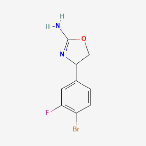 (RS)-4-(4-bromo-3-fluoro-phenyl)-4,5-dihydro-oxazol-2-ylamine