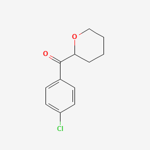 (4-Chloro-phenyl)-(tetrahydro-pyran-2-yl)-methanone