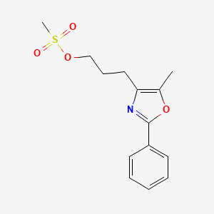 3-(5-Methyl-2-phenyl-1,3-oxazol-4-yl)propyl methanesulfonate