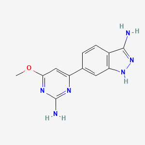 6-[2-Amino-6-(methyloxy)-4-pyrimidinyl]-1H-indazol-3-amine