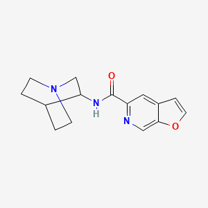 molecular formula C15H17N3O2 B8520541 (R)-N-(Quinuclidin-3-yl)furo(2,3-C)pyridine-5-carboxamide CAS No. 478149-46-1