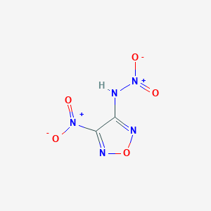 molecular formula C2HN5O5 B8520555 N-(4-Nitro-1,2,5-oxadiazol-3-yl)nitramide CAS No. 162111-07-1