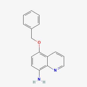 molecular formula C16H14N2O B8520589 5-(Benzyloxy)quinolin-8-amine 