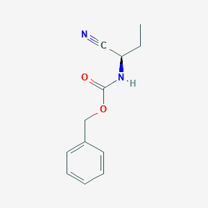 molecular formula C12H14N2O2 B8520830 N-benzyloxycarbonyl-(1R)-1-cyanopropylamine 