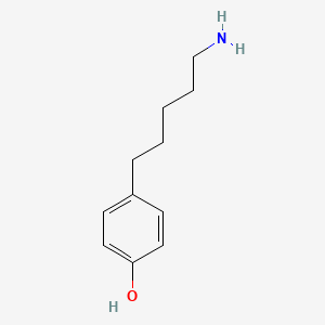 molecular formula C11H17NO B8520924 4-(5-Aminopentyl)phenol CAS No. 154585-03-2