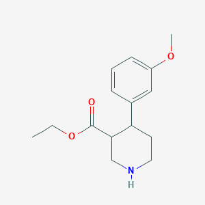 molecular formula C15H21NO3 B8520973 Ethyl 4-(3-methoxyphenyl)piperidine-3-carboxylate CAS No. 61527-87-5