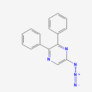 molecular formula C16H11N5 B8520987 2-Azido-5,6-diphenylpyrazine CAS No. 76849-26-8