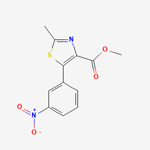 2-Methyl-5-(3-nitro-phenyl)-thiazole-4-carboxylic Acid Methyl Ester