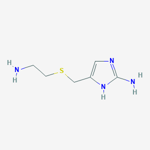 5-{[(2-Aminoethyl)sulfanyl]methyl}-1H-imidazol-2-amine