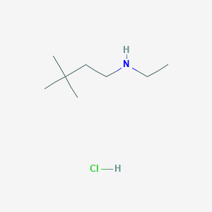 molecular formula C8H20ClN B8521029 N-Ethyl-3,3-dimethylbutan-1-amine hydrochloride CAS No. 695209-32-6