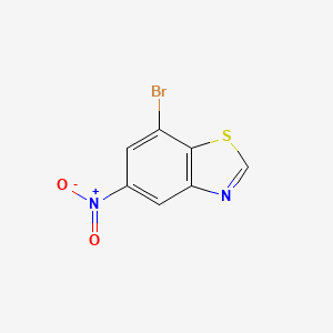 molecular formula C7H3BrN2O2S B8521065 7-Bromo-5-nitrobenzothiazole CAS No. 196205-22-8