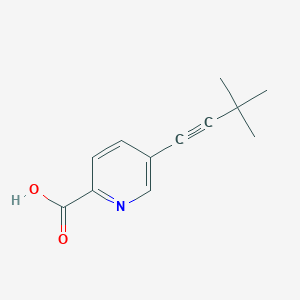 molecular formula C12H13NO2 B8521107 5-(3,3-Dimethylbut-1-ynyl)picolinic acid 