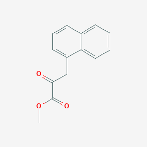 molecular formula C14H12O3 B8521127 Methyl 3-(1-naphthyl)-2-oxopropanoate 