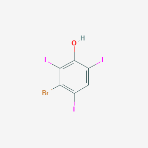 molecular formula C6H2BrI3O B8521163 Phenol, 3-bromo-2,4,6-triiodo- CAS No. 124311-19-9
