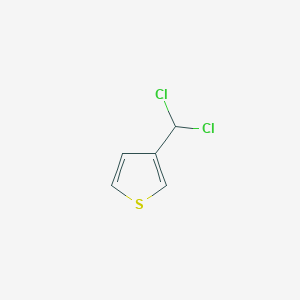 molecular formula C5H4Cl2S B8521185 3-(dichloromethyl)thiophene 