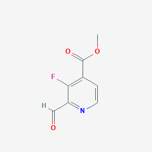 Methyl 3-fluoro-2-formylisonicotinate