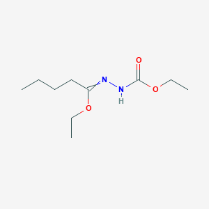 molecular formula C10H20N2O3 B8521372 ethyl (1Z)-N-ethoxycarbonylpentanehydrazonate 