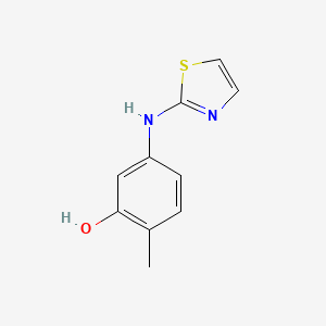 molecular formula C10H10N2OS B8521398 2-Methyl-5-(thiazol-2-ylamino)phenol 